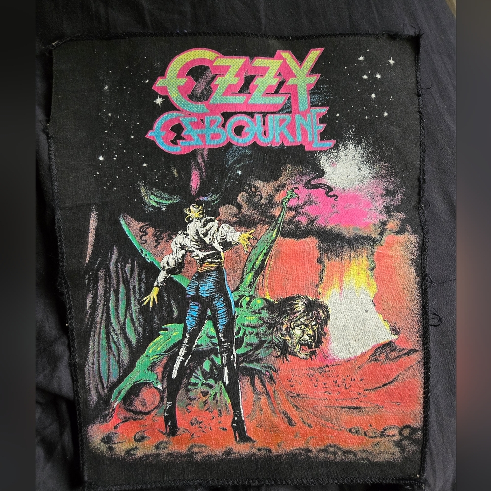 VINTAGE NEW Ozzy Back Patch -  The Ultimate Sin Ozbourne 1986 80's Heavy Metal